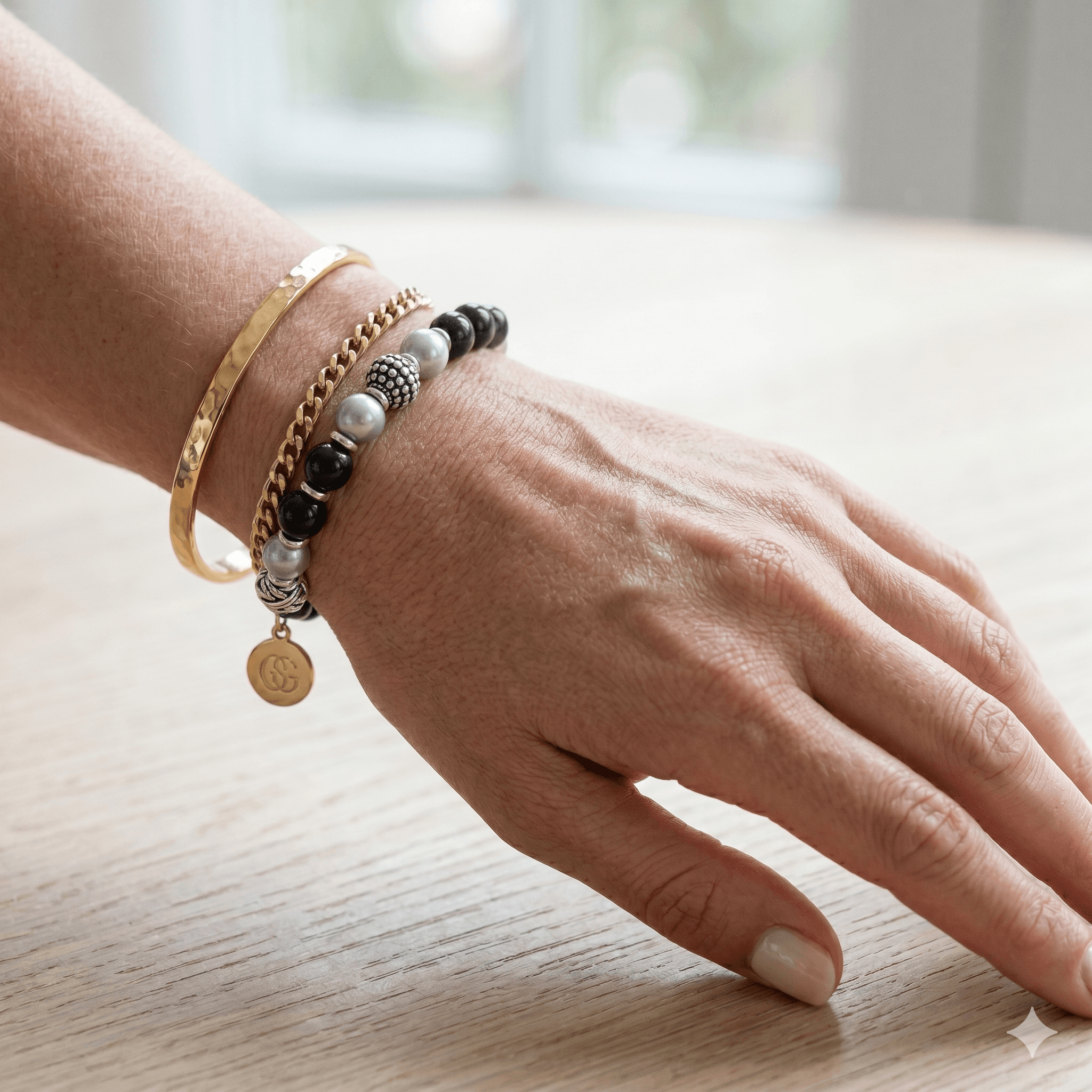 Bracelet Perles Nacrees